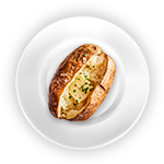 Baked Potato With Garlic Butter 