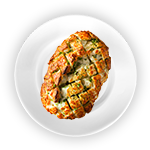 Garlic Bread With Cheese & One Topping 
